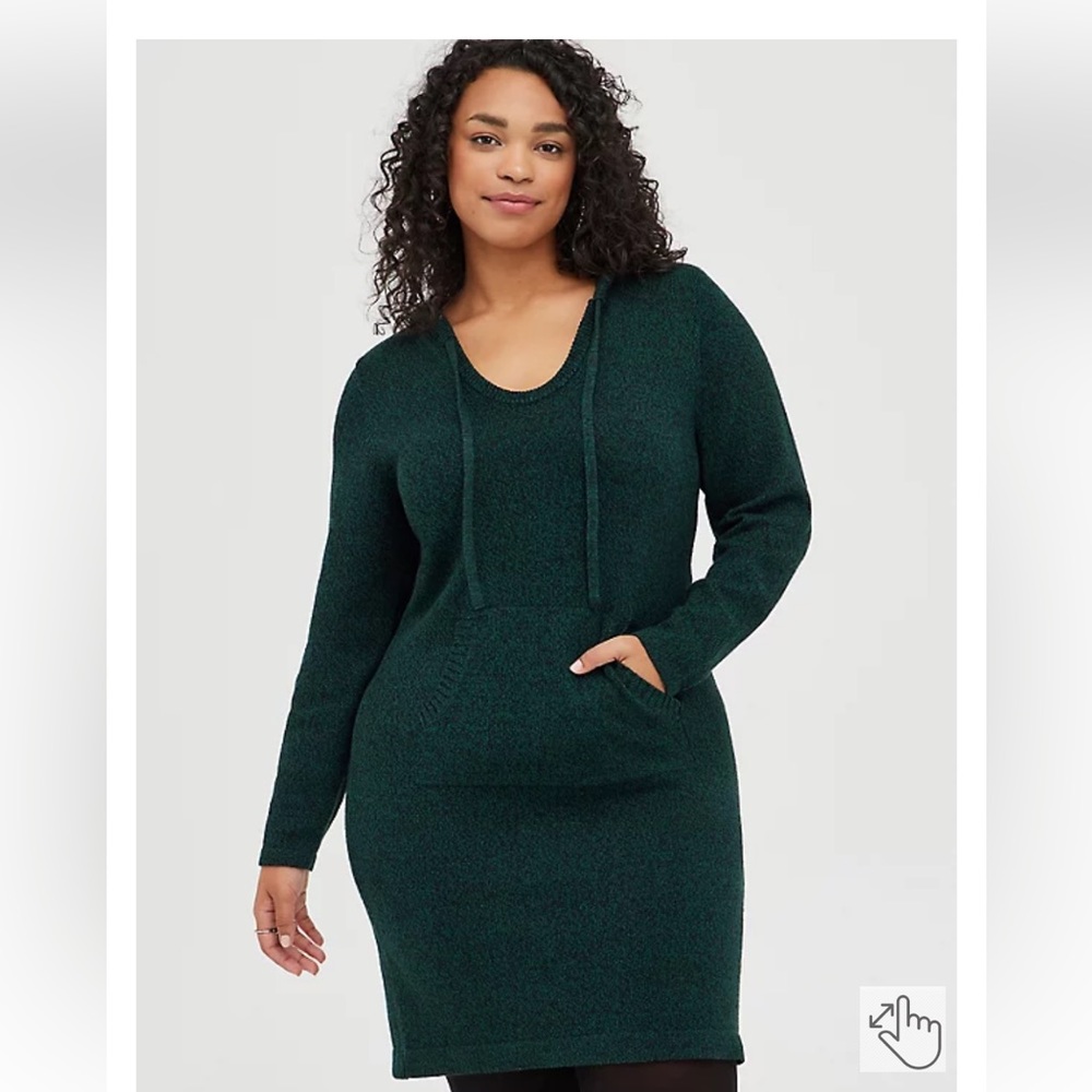 MIDI GREEN NWT TORRID SWEATER DRESS